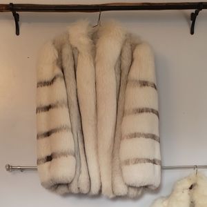 Womens Vintage Saga Fox Fur Size L/XL